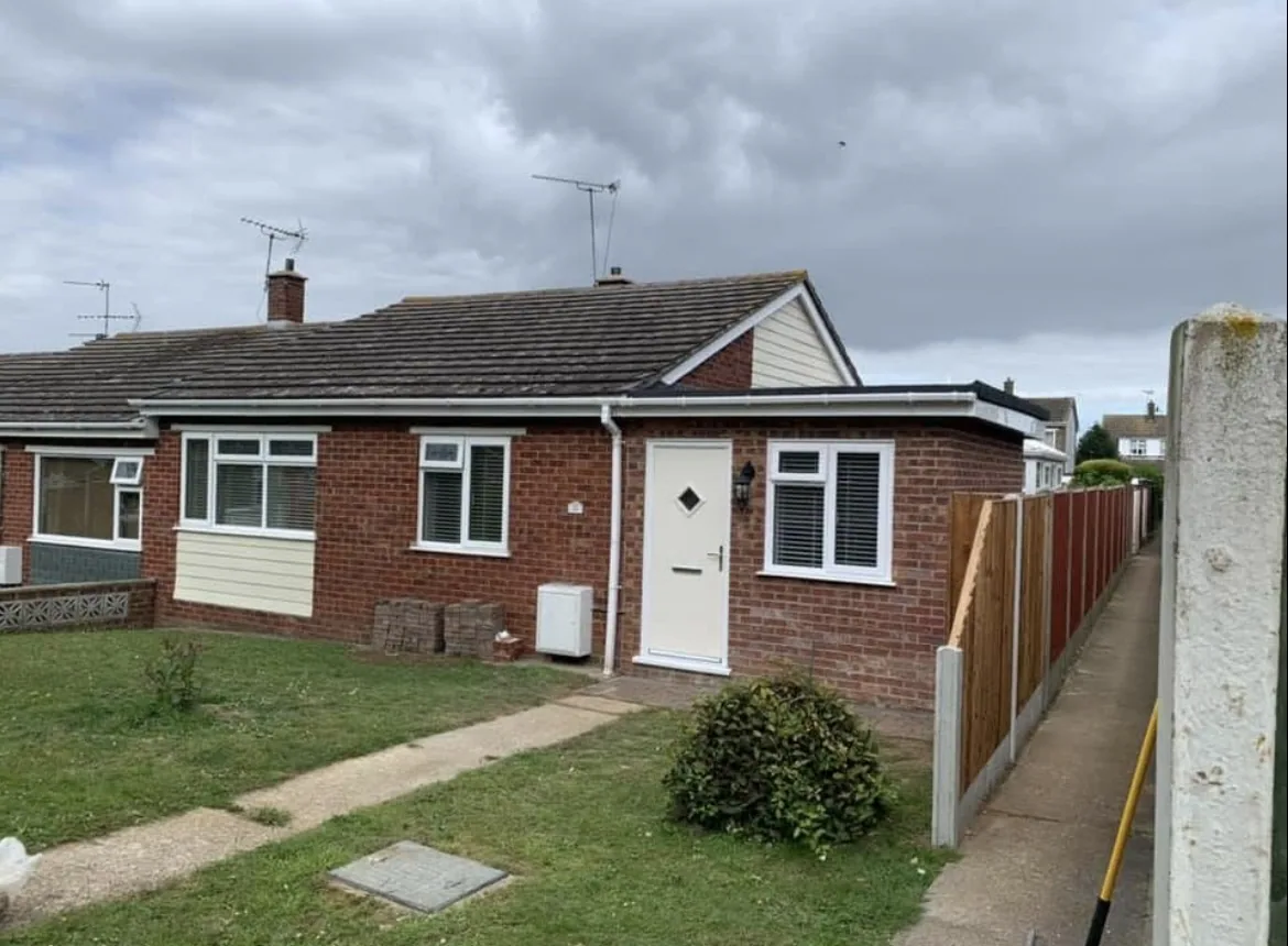 Completed single-storey bungalow extension